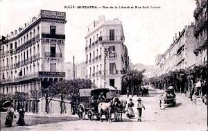 110- Alger - Mustapha -Rues de la Liberte et Sadi-Carnot